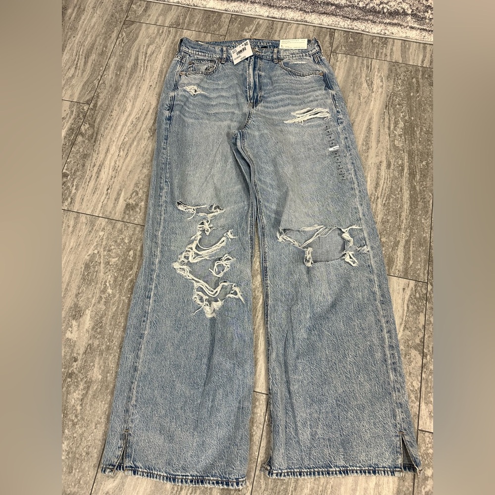 NWT American Eagle Dreamy Drape Baggy Wide Leg Jeans